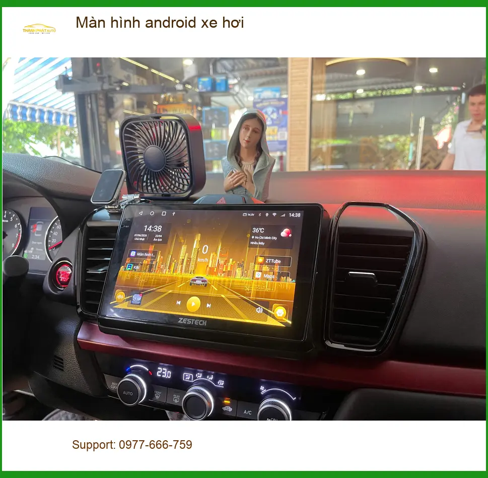 Lắp Màn hình Android xe hơi Quận 12 uy tín cho Honda CR-V của Chú Quang ảnh thực tế 3