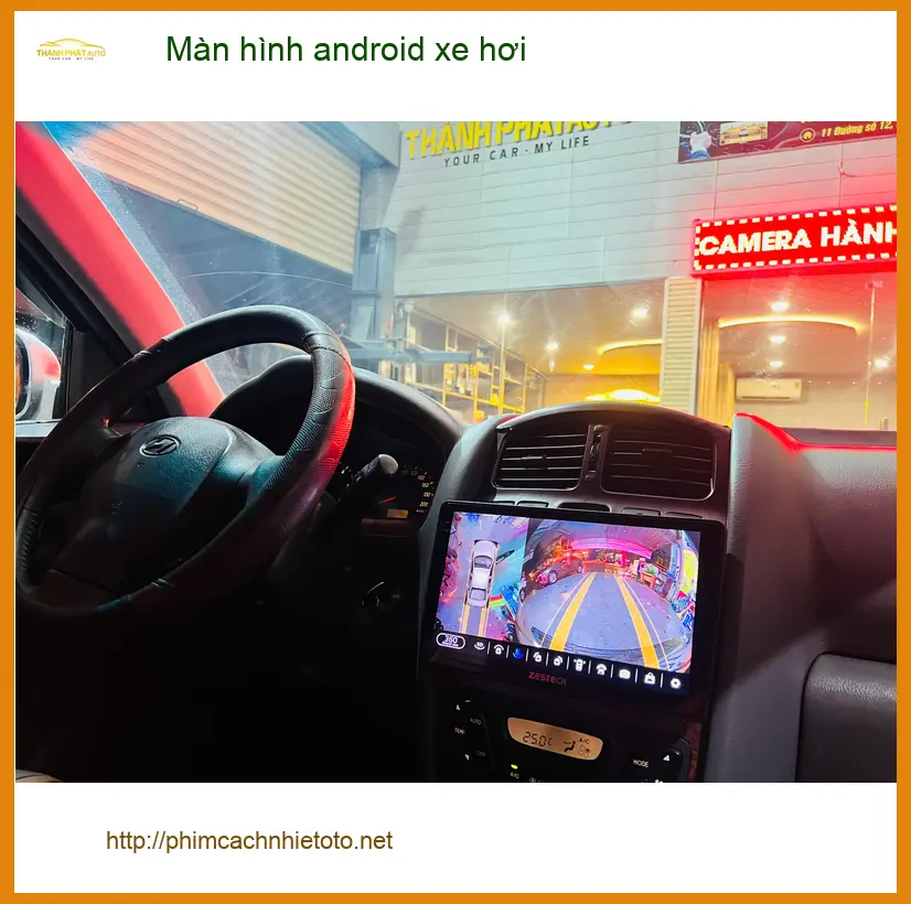 Chị Mai lắp màn hình Android cho Ford Everest ở Quận 9 tiện xem dẫn đường ảnh thực tế 4