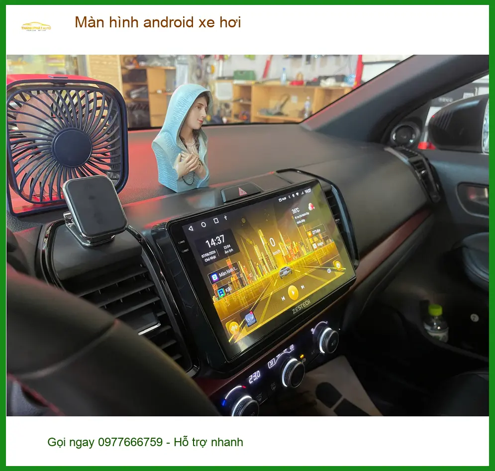 Anh Đăng Khoa lắp màn hình Android xe hơi Toyota Camry tại Quận Tân Phú ảnh thực tế 4