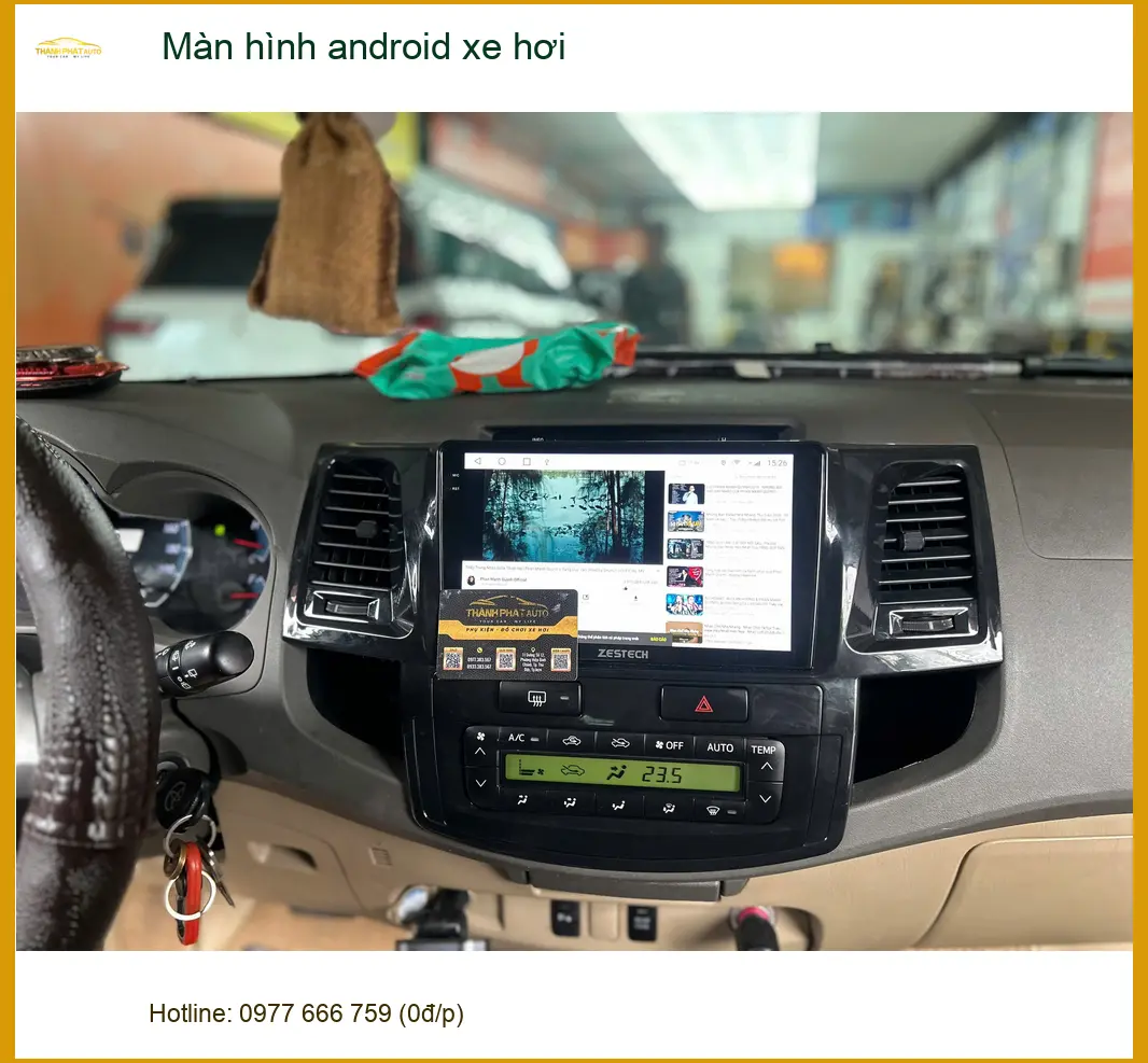 Anh Quý lắp Màn hình android xe hơi cho Honda CRV tại Quận 12 để tiện dẫn đường và giải trí ảnh thực tế 3