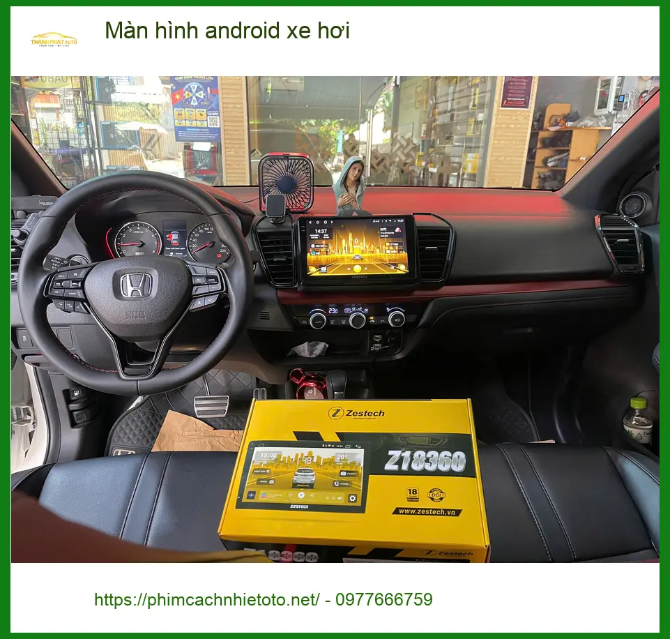 Anh Long lắp màn hình Android cho Hyundai Kona tại Quận 2 vì màn zin quá lag ảnh thực tế 4