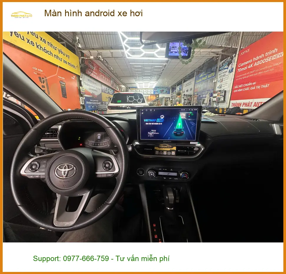 Anh Nam lắp màn hình Android xe hơi Toyota Vios Quận 2, cần đa nhiệm hơn ảnh thực tế 3