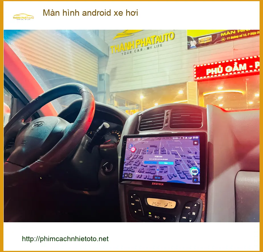Anh Tú nâng cấp màn hình Android xe hơi Hyundai Accent ở Bình Chánh vì màn zin hạn chế tính năng ảnh thực tế 2