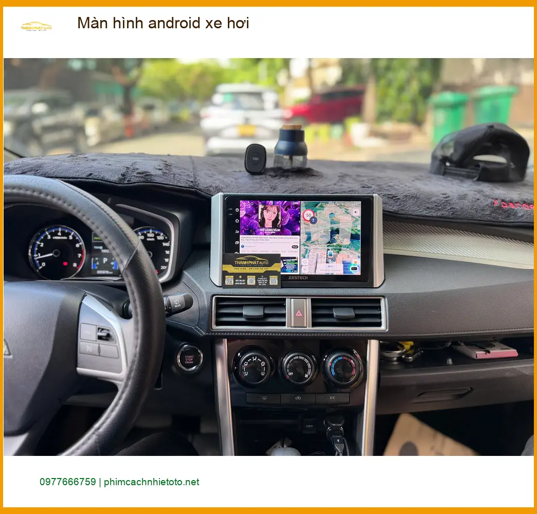 Chị Hằng nâng cấp màn hình Android xe hơi Santa Fe tại Quận 7 ảnh thực tế 4