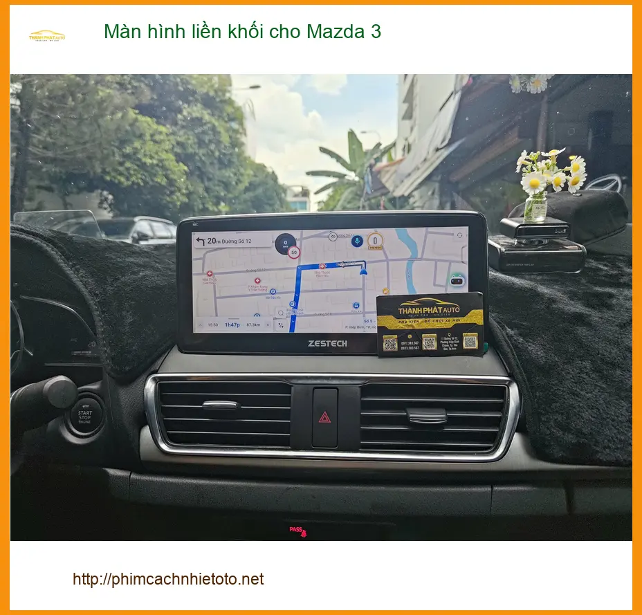 Anh Tùng lắp màn hình liền khối cho Mazda 3 Quận Tân Bình ảnh thực tế 2