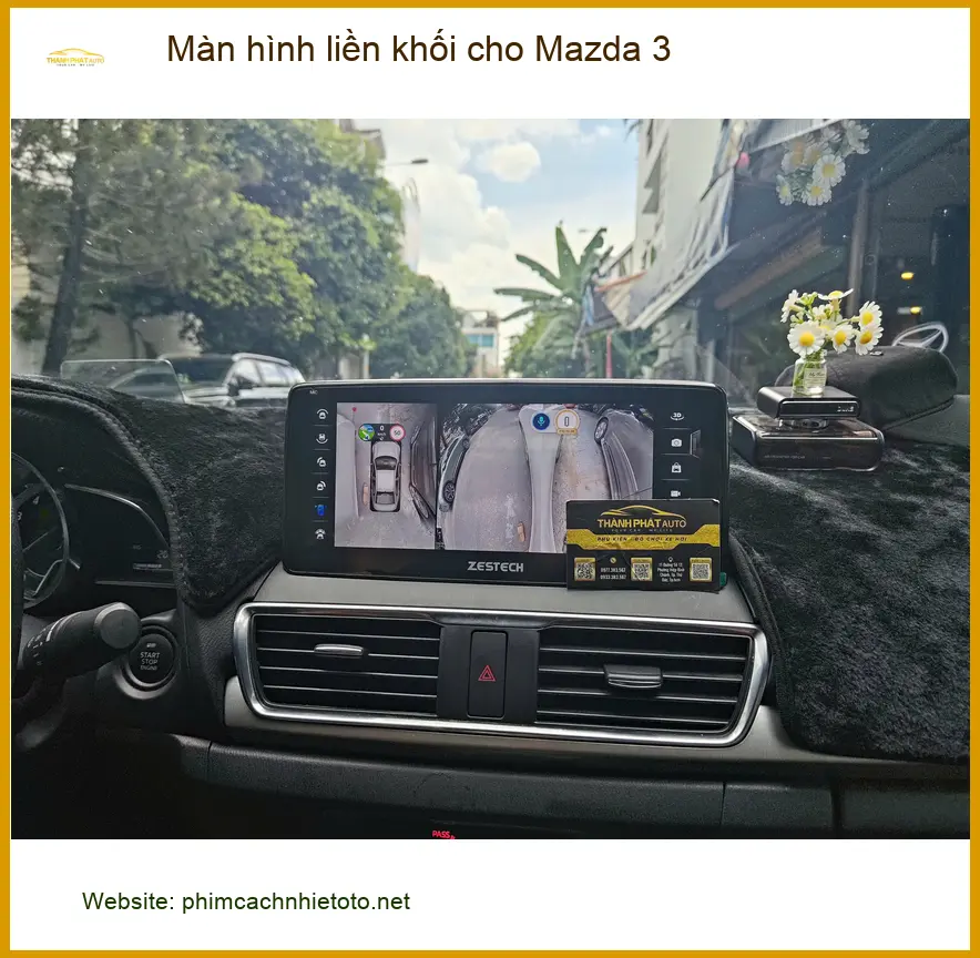 Anh Tùng lắp màn hình liền khối cho Mazda 3 Quận Tân Bình ảnh thực tế 3