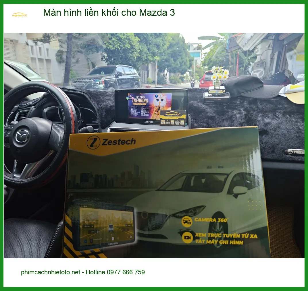 Anh Tùng lắp màn hình liền khối cho Mazda 3 Quận Tân Bình ảnh thực tế 5