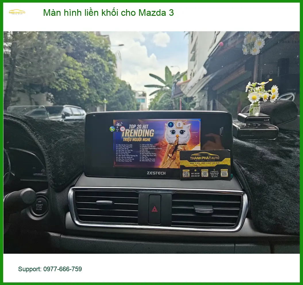 Anh Khôi lắp màn hình liền khối Mazda 3 tại Quận 3 để trải nghiệm tiện lợi ảnh thực tế 3