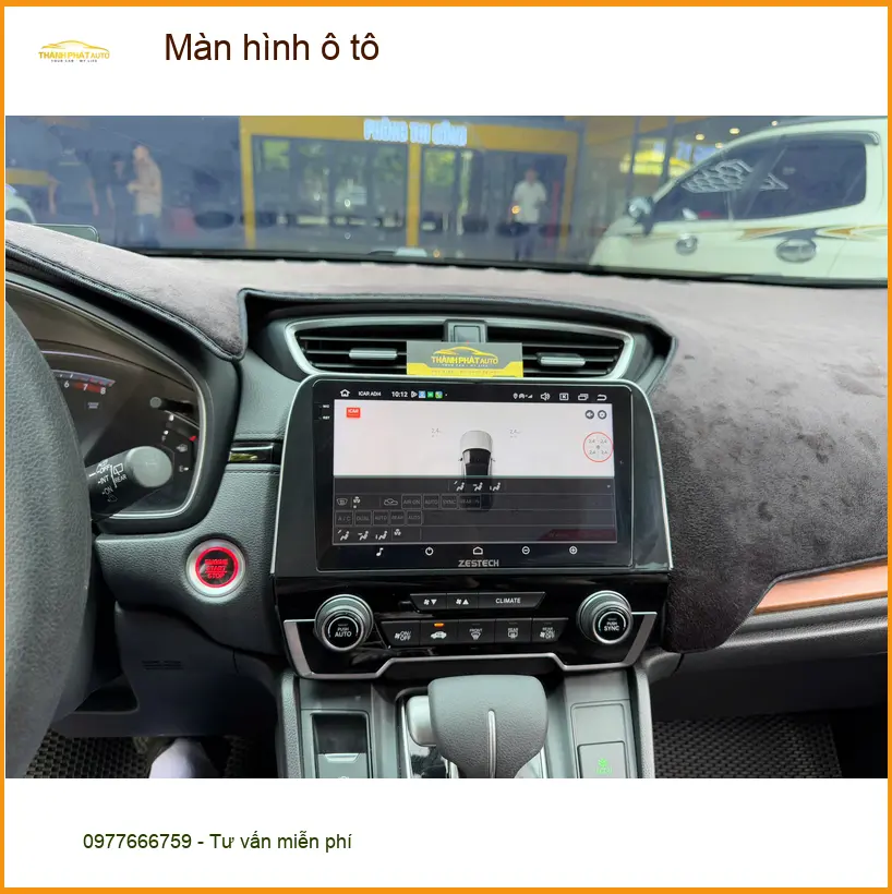 Anh Trung Nâng Cấp Màn Hình Ô Tô Cho Hyundai Santa Fe Tại Củ Chi Để Thêm Tiện Ích