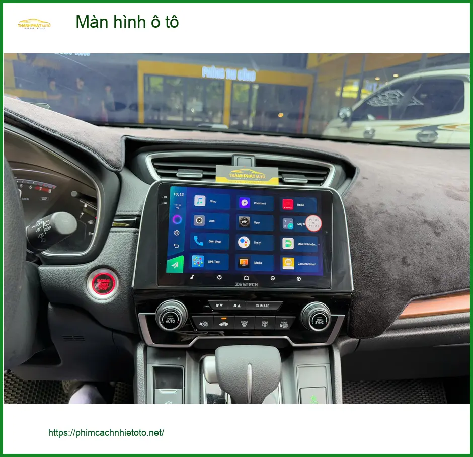 Anh Trung Nâng Cấp Màn Hình Ô Tô Cho Hyundai Santa Fe Tại Củ Chi Để Thêm Tiện Ích ảnh thực tế 5