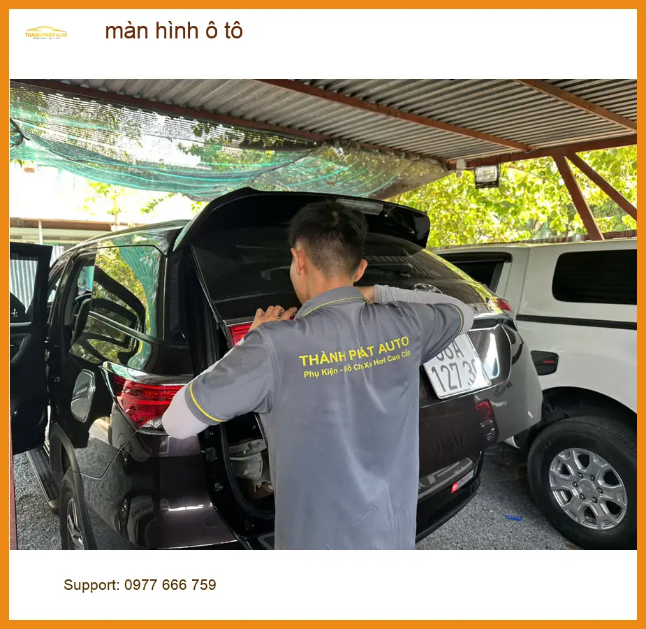 Anh Thắng lắp màn hình ô tô cho Ford Everest tại Quận 9 ảnh thực tế 2