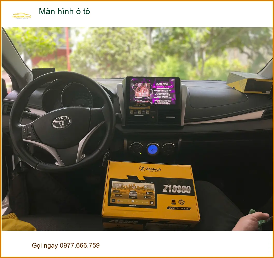 Anh Huy nâng cấp màn hình ô tô cho Hyundai Accent tại Quận 11 để xem bản đồ tiện lợi hơn ảnh thực tế 2
