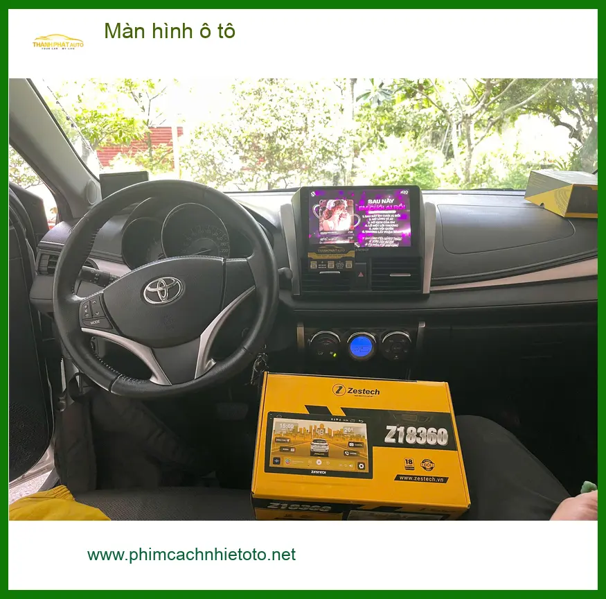 Anh Huy nâng cấp màn hình ô tô cho Hyundai Accent tại Quận 11 để xem bản đồ tiện lợi hơn ảnh thực tế 3