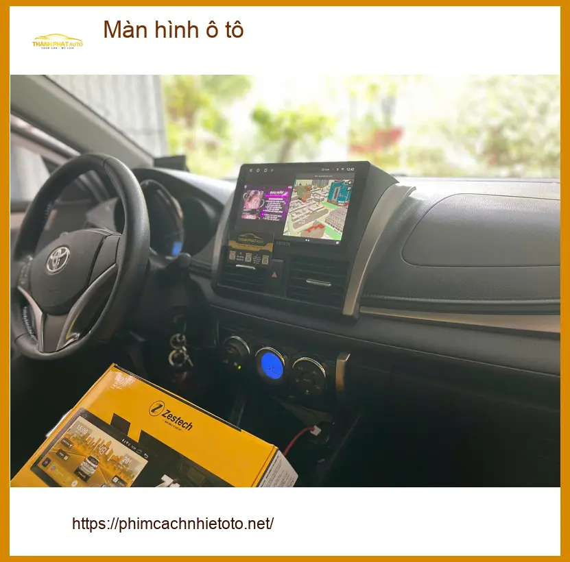 Anh Huy nâng cấp màn hình ô tô cho Hyundai Accent tại Quận 11 để xem bản đồ tiện lợi hơn ảnh thực tế 4