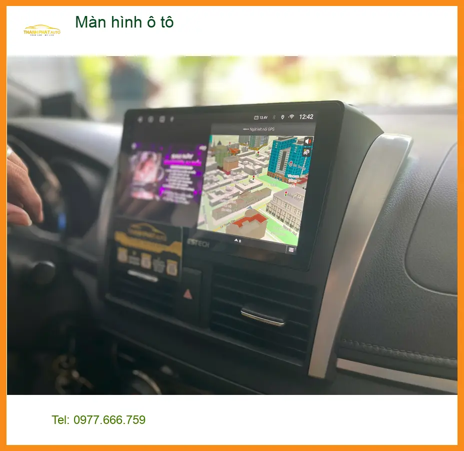 Anh Huy nâng cấp màn hình ô tô cho Hyundai Accent tại Quận 11 để xem bản đồ tiện lợi hơn ảnh thực tế 5