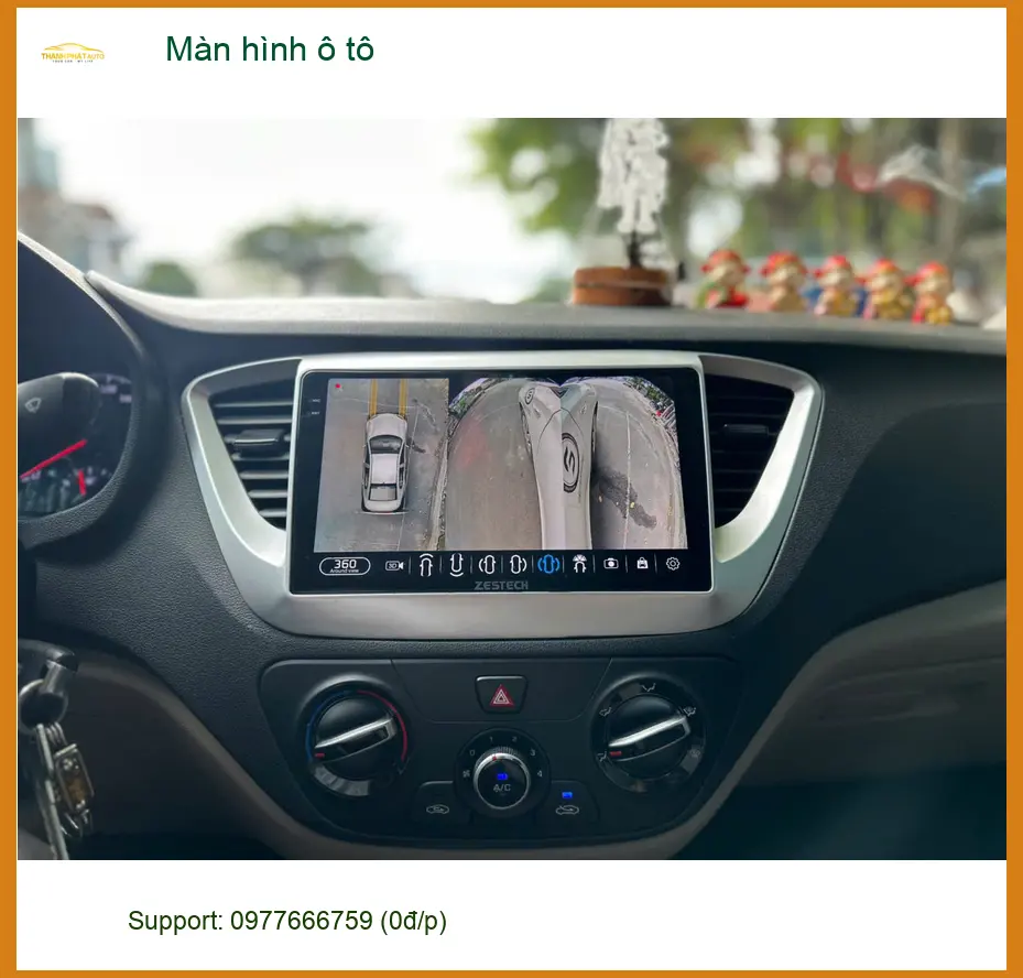Anh Quang lắp màn hình ô tô cho Hyundai Accent tại Bình Chánh để giải trí và dẫn đường tốt hơn