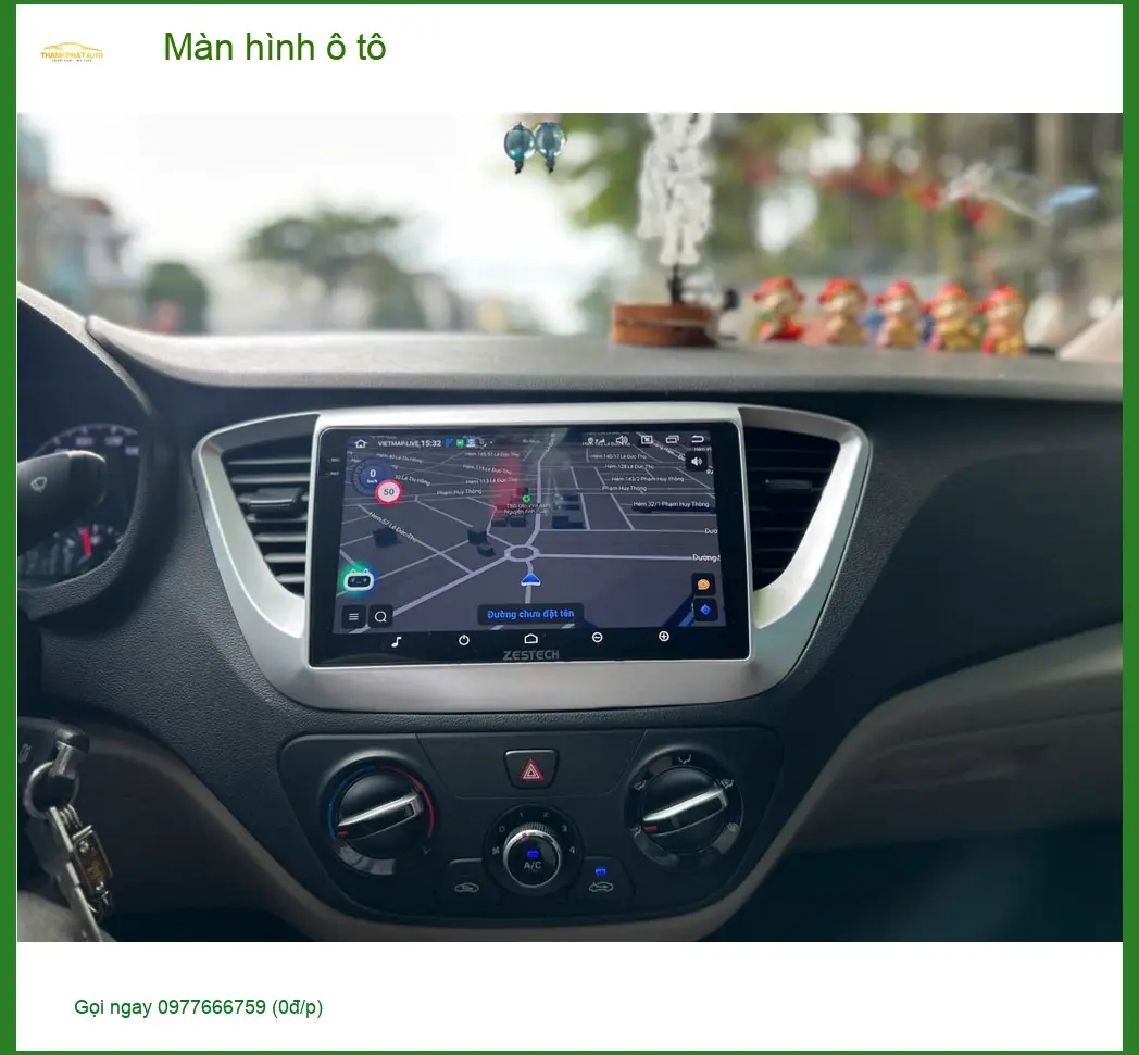 Anh Quang lắp màn hình ô tô cho Hyundai Accent tại Bình Chánh để giải trí và dẫn đường tốt hơn ảnh thực tế 3