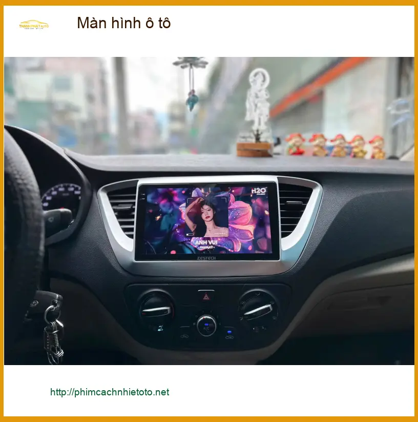 Anh Quang lắp màn hình ô tô cho Hyundai Accent tại Bình Chánh để giải trí và dẫn đường tốt hơn ảnh thực tế 5