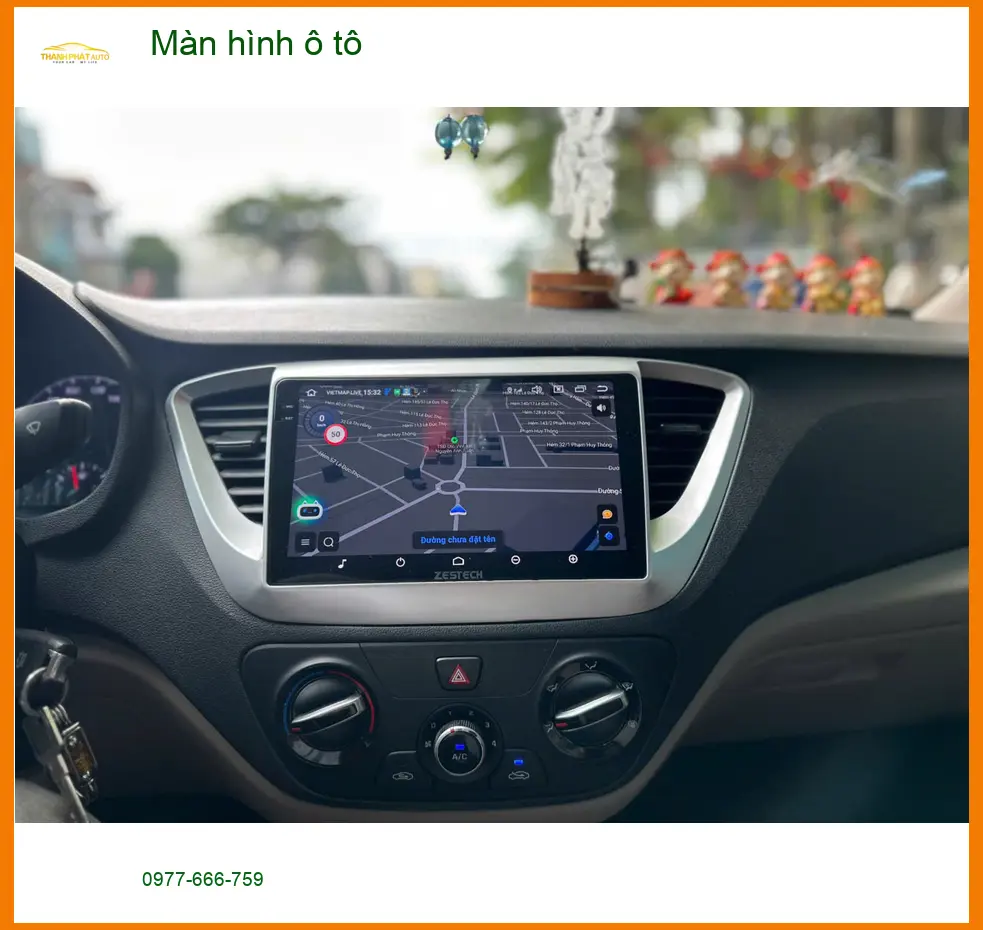 Anh Thịnh lắp màn hình ô tô Hyundai Santa Fe tại Quận 10 để nâng tầm trải nghiệm lái xe ảnh thực tế 4