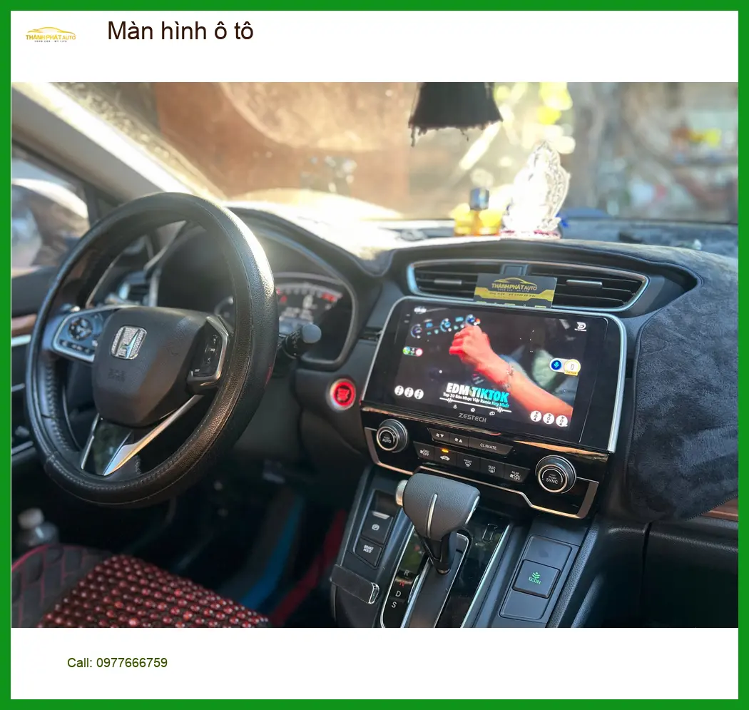 Anh Minh lắp màn hình ô tô Hyundai SantaFe tại Quận 2 để nâng cấp giải trí ảnh thực tế 4