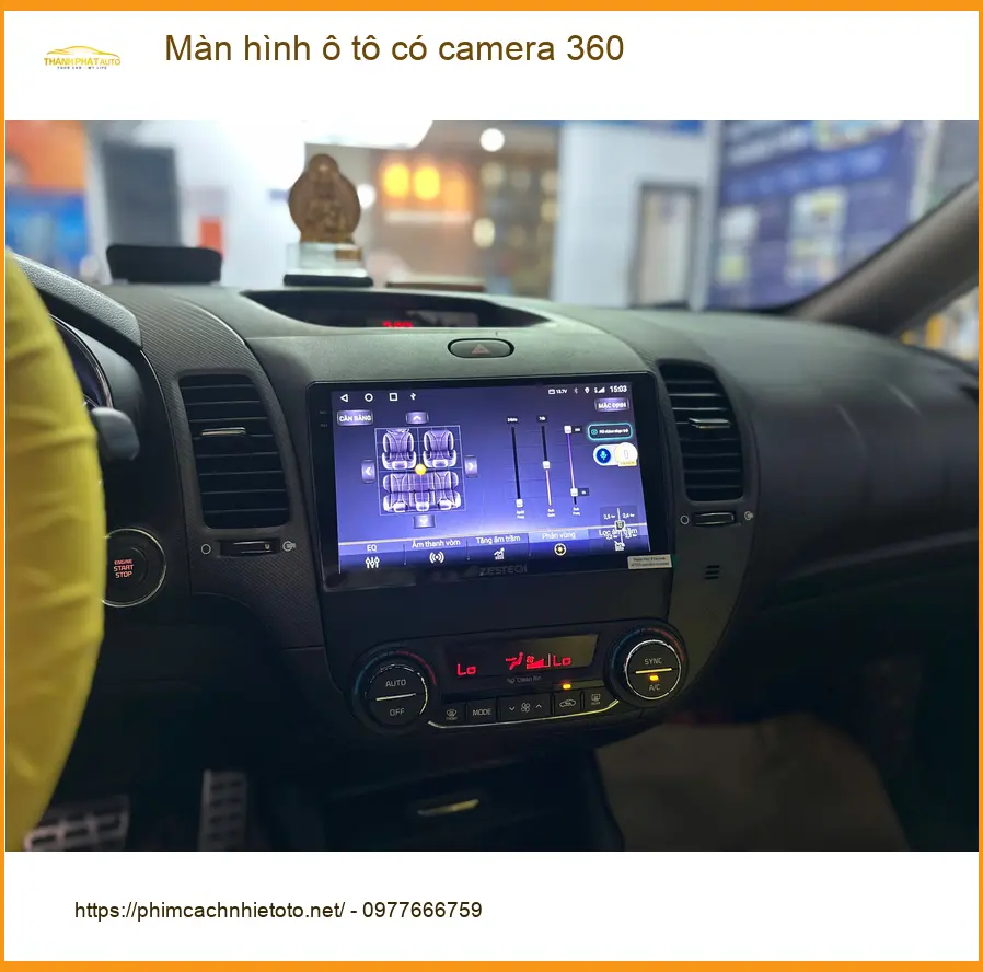 Chú Phát lắp màn hình ô tô có camera 360 cho Hyundai Santa Fe tại Quận 12 ảnh thực tế 5