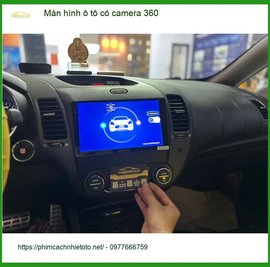 Anh Tùng nâng cấp màn hình ô tô có camera 360 cho Kia K3 ở Quận 4