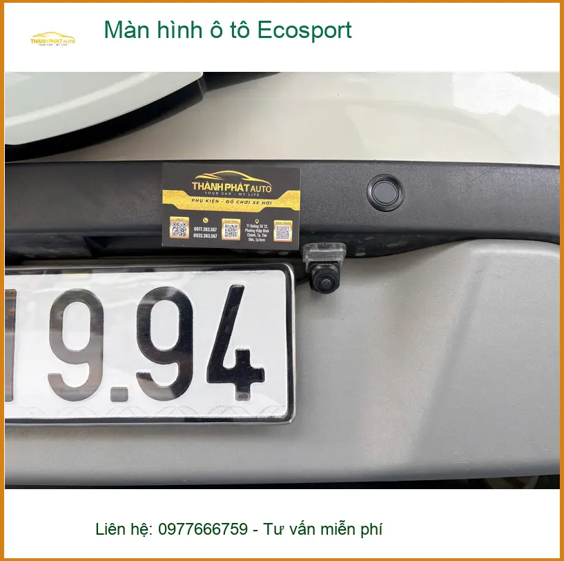 Chú Phát lắp màn hình ô tô Ecosport tại Quận 12 vì màn zin quá mờ ảnh thực tế 3