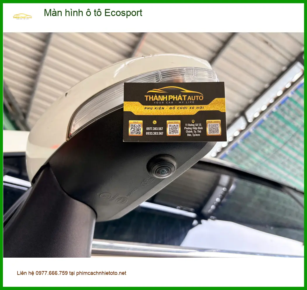 Chú Phát lắp màn hình ô tô Ecosport tại Quận 12 vì màn zin quá mờ ảnh thực tế 4