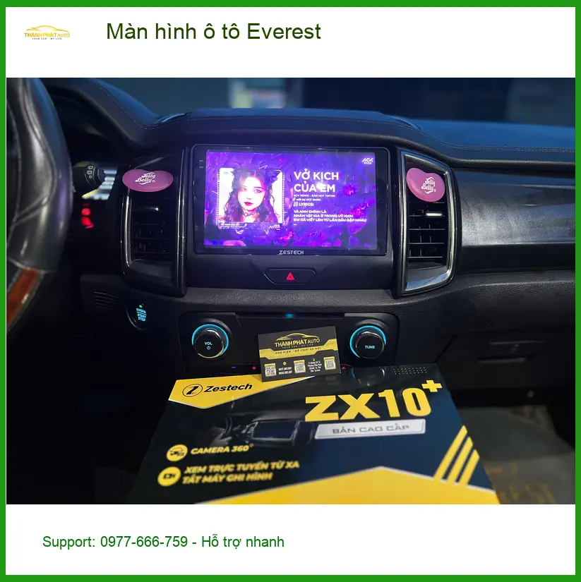Anh Minh lắp màn hình ô tô Everest Quận Thủ Đức, tìm trung tâm uy tín