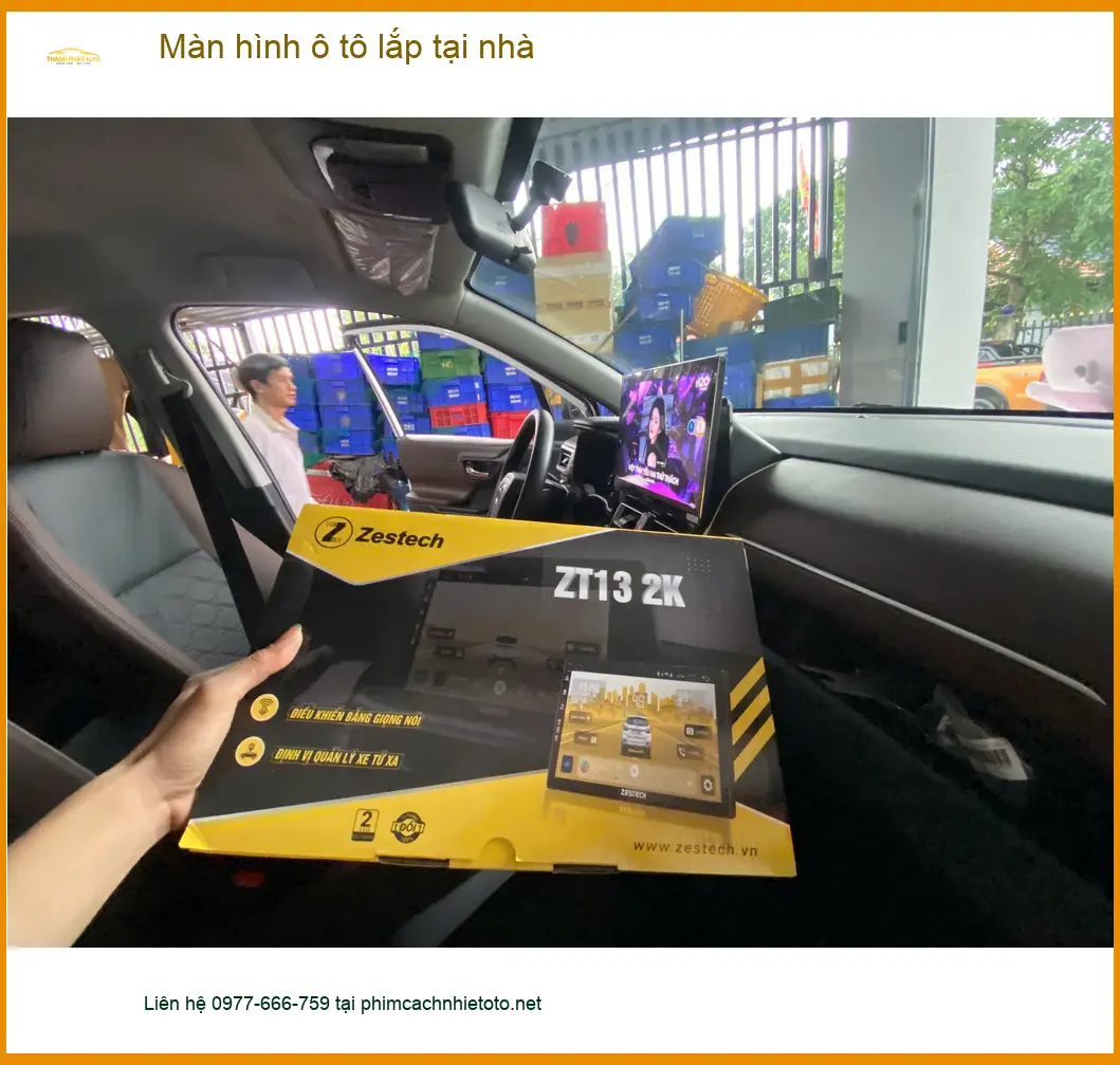 Chị Thảo lắp màn hình ô tô Hyundai Accent tại nhà Quận Thủ Đức tiện lợi ảnh thực tế 2
