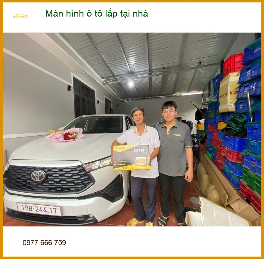 Chị Thảo lắp màn hình ô tô Hyundai Accent tại nhà Quận Thủ Đức tiện lợi ảnh thực tế 4