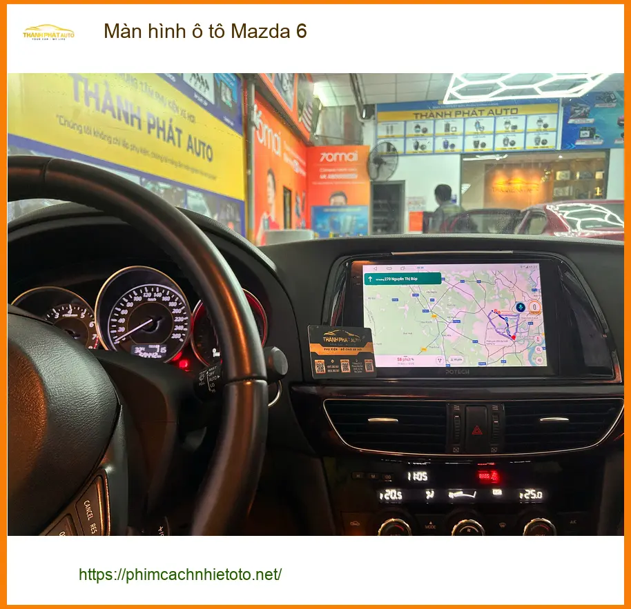 Anh Lâm nâng cấp màn hình ô tô Mazda 6 tại Quận Tân Phú để trải nghiệm công nghệ mới ảnh thực tế 3