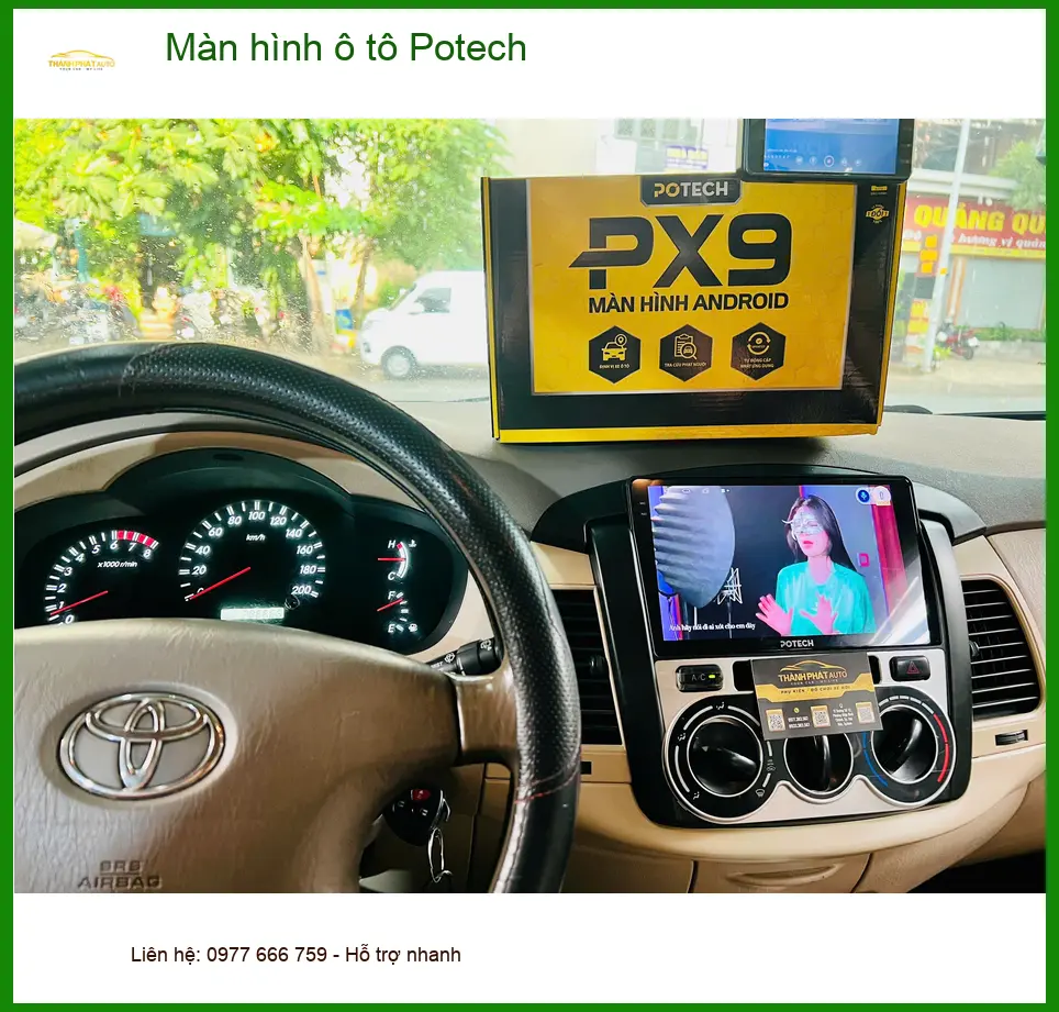 Anh Dũng lắp màn hình ô tô Potech cho Honda CR-V tại Hóc Môn để nâng cấp giải trí