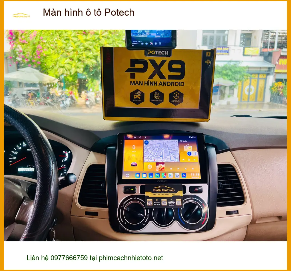 Anh Dũng lắp màn hình ô tô Potech cho Honda CR-V tại Hóc Môn để nâng cấp giải trí ảnh thực tế 2