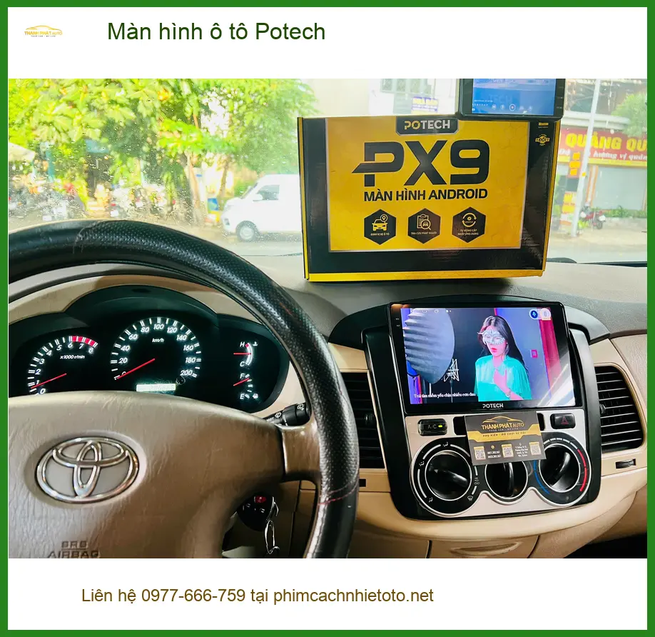Anh Lâm lắp màn hình ô tô Potech cho Hyundai Accent ở Quận 9 để nâng cấp giải trí ảnh thực tế 2