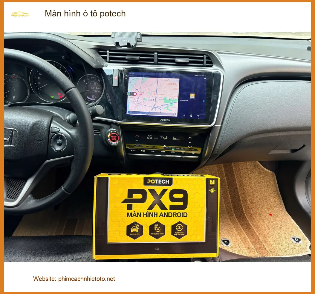 Anh Dũng lắp màn hình Potech cho Honda CR-V tại Quận 6: Nâng tầm giải trí