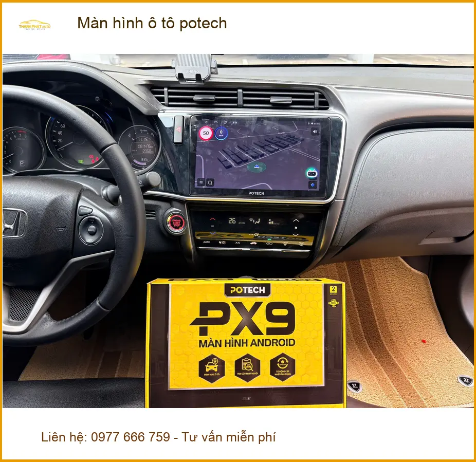 Anh Dũng lắp màn hình Potech cho Honda CR-V tại Quận 6: Nâng tầm giải trí ảnh thực tế 2