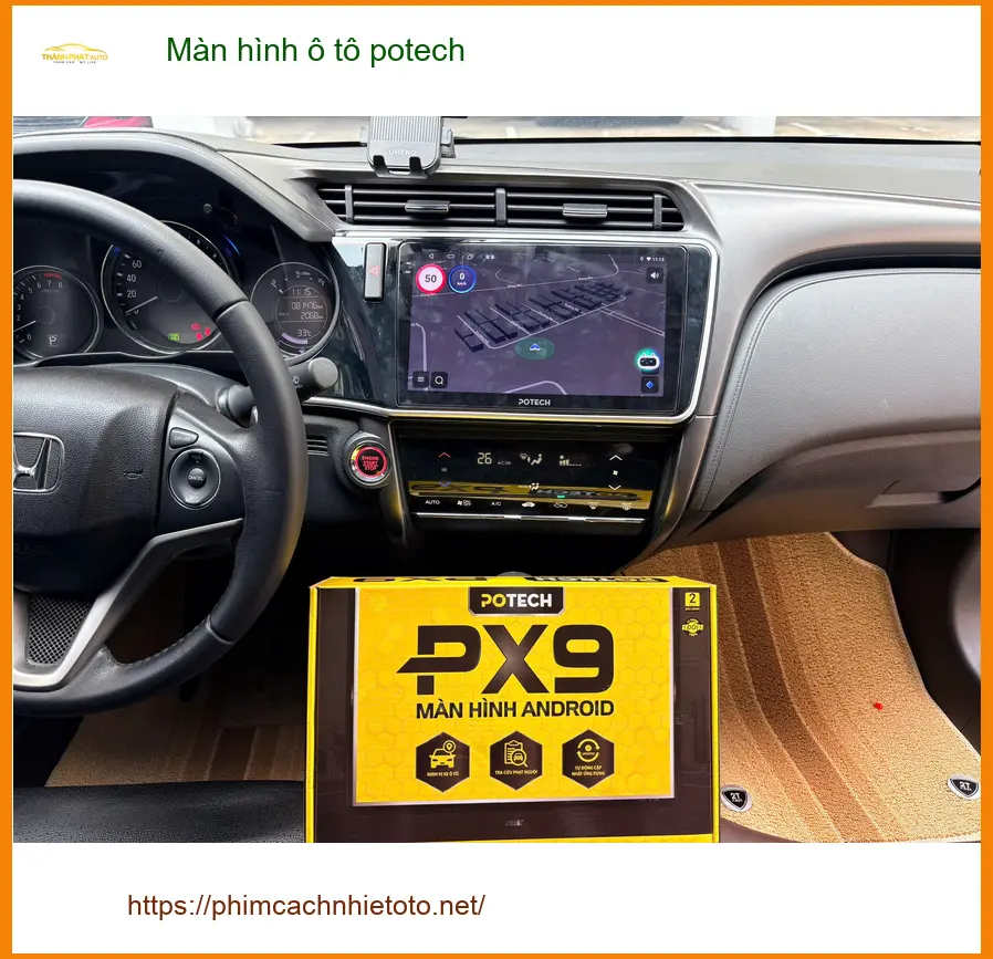 Chị Thùy thay màn hình ô tô Potech cho Mazda CX-5 tại Quận Thủ Đức
