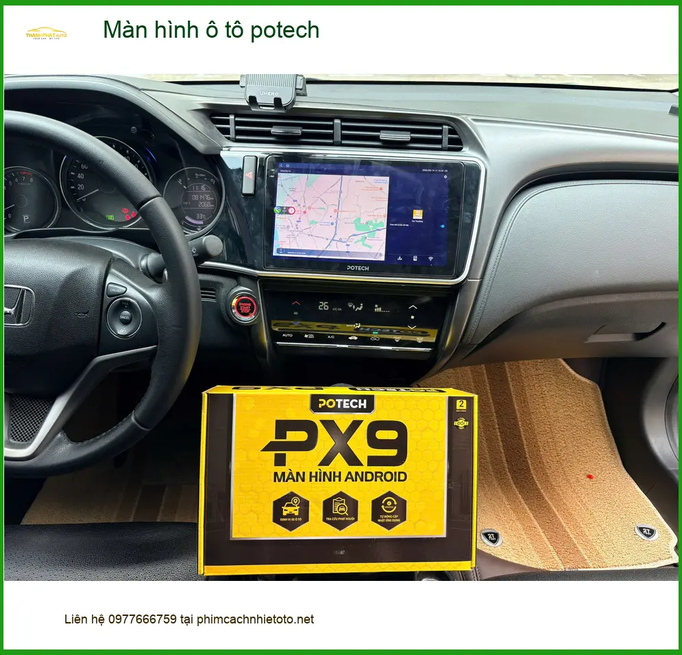 Chị Thùy thay màn hình ô tô Potech cho Mazda CX-5 tại Quận Thủ Đức ảnh thực tế 4