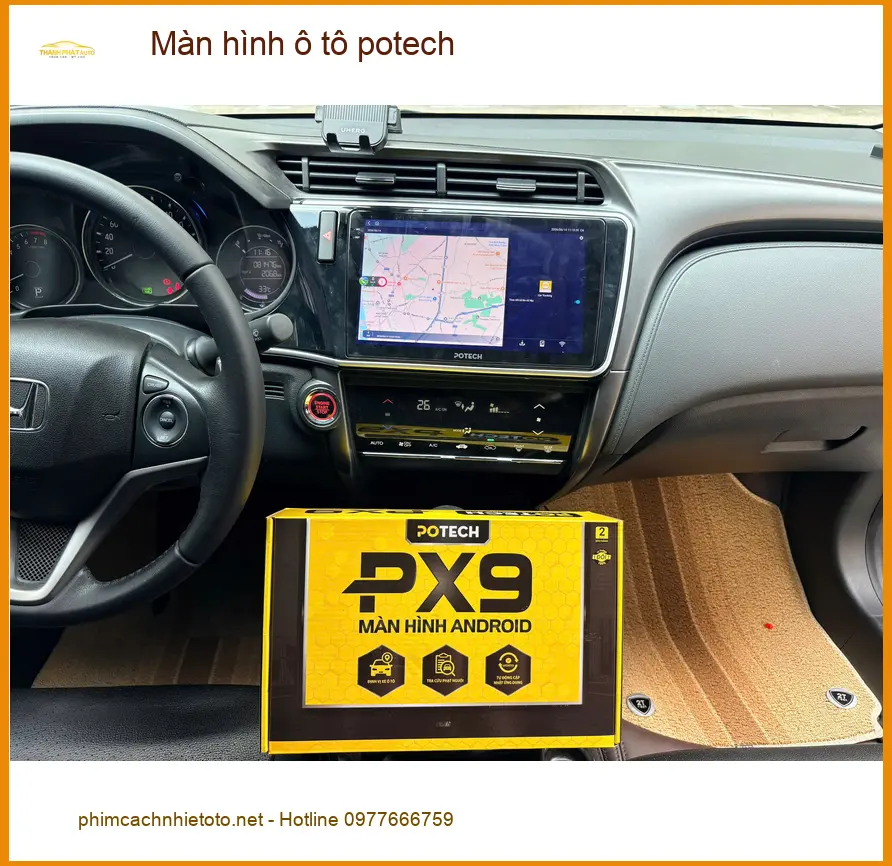 Cô Hà nâng cấp màn hình ô tô Potech Mitsubishi Xpander tại Quận 5. ảnh thực tế 2