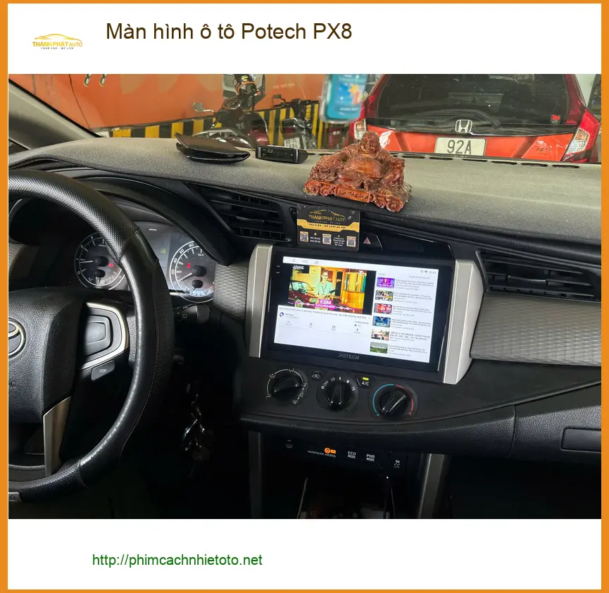 Anh Bình lắp Màn hình ô tô Potech PX8 cho VF 5 tại Quận 7 để tiện đường