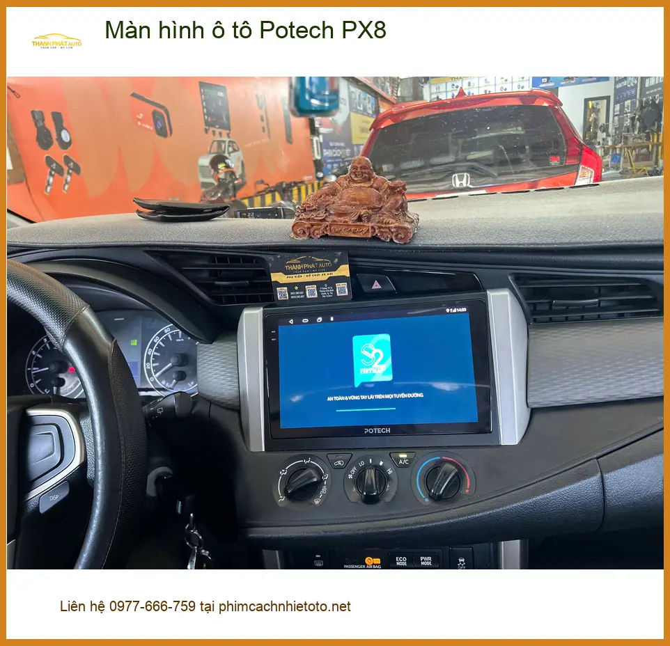 Anh Bình lắp Màn hình ô tô Potech PX8 cho VF 5 tại Quận 7 để tiện đường ảnh thực tế 4