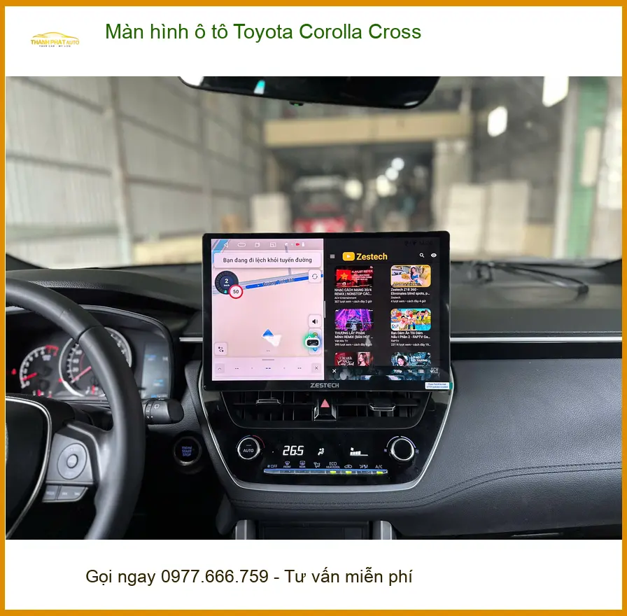 Anh Quang nâng cấp màn hình ô tô Toyota Corolla Cross tại Quận 3 để tiện nghi hơn
