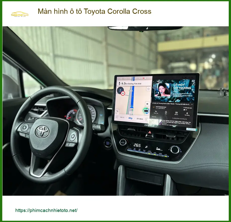 Anh Quang nâng cấp màn hình ô tô Toyota Corolla Cross tại Quận 3 để tiện nghi hơn ảnh thực tế 3