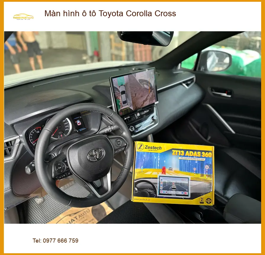 Anh Quang nâng cấp màn hình ô tô Toyota Corolla Cross tại Quận 3 để tiện nghi hơn ảnh thực tế 4