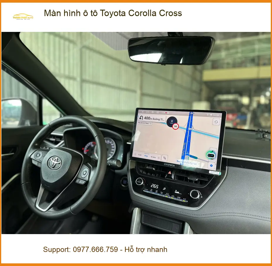 Anh Quang nâng cấp màn hình ô tô Toyota Corolla Cross tại Quận 3 để tiện nghi hơn ảnh thực tế 5
