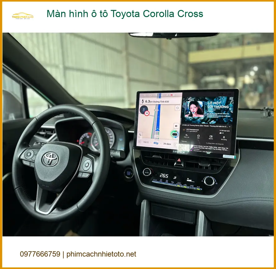 Anh Phi lắp màn hình Android Toyota Corolla Cross ở Quận Tân Bình ảnh thực tế 2