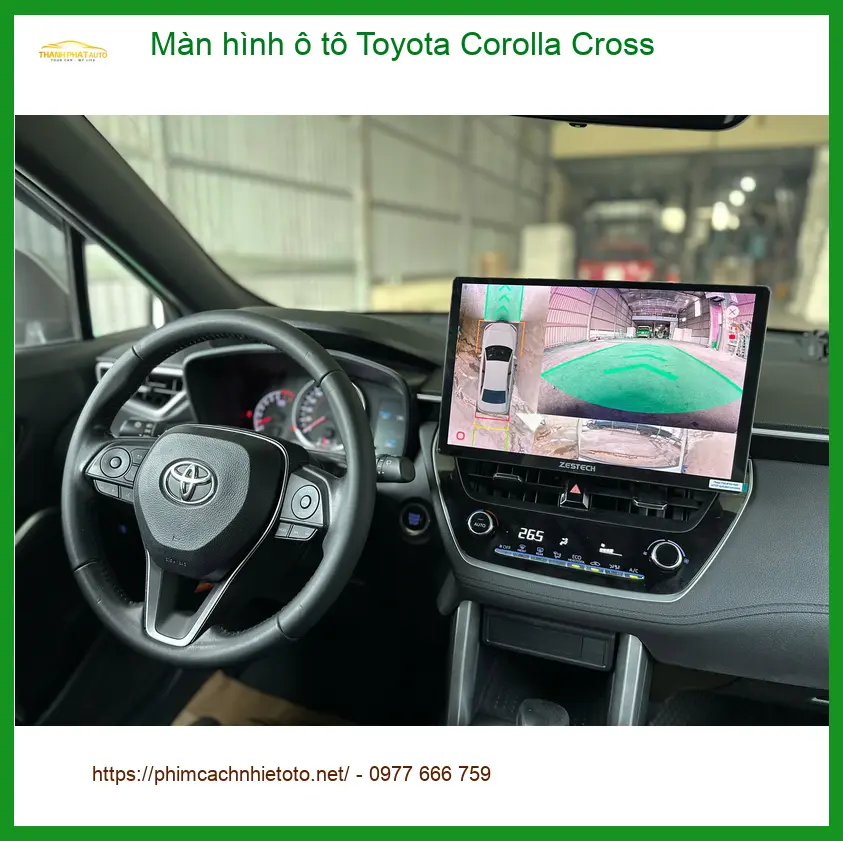Anh Phi lắp màn hình Android Toyota Corolla Cross ở Quận Tân Bình ảnh thực tế 3