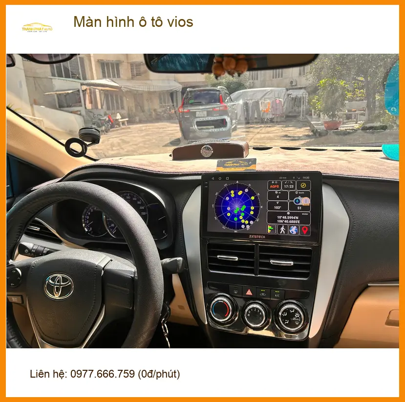 Chú Thành nâng cấp màn hình Android cho Toyota Vios tại Quận 9 vì màn zin quá cũ ảnh thực tế 3