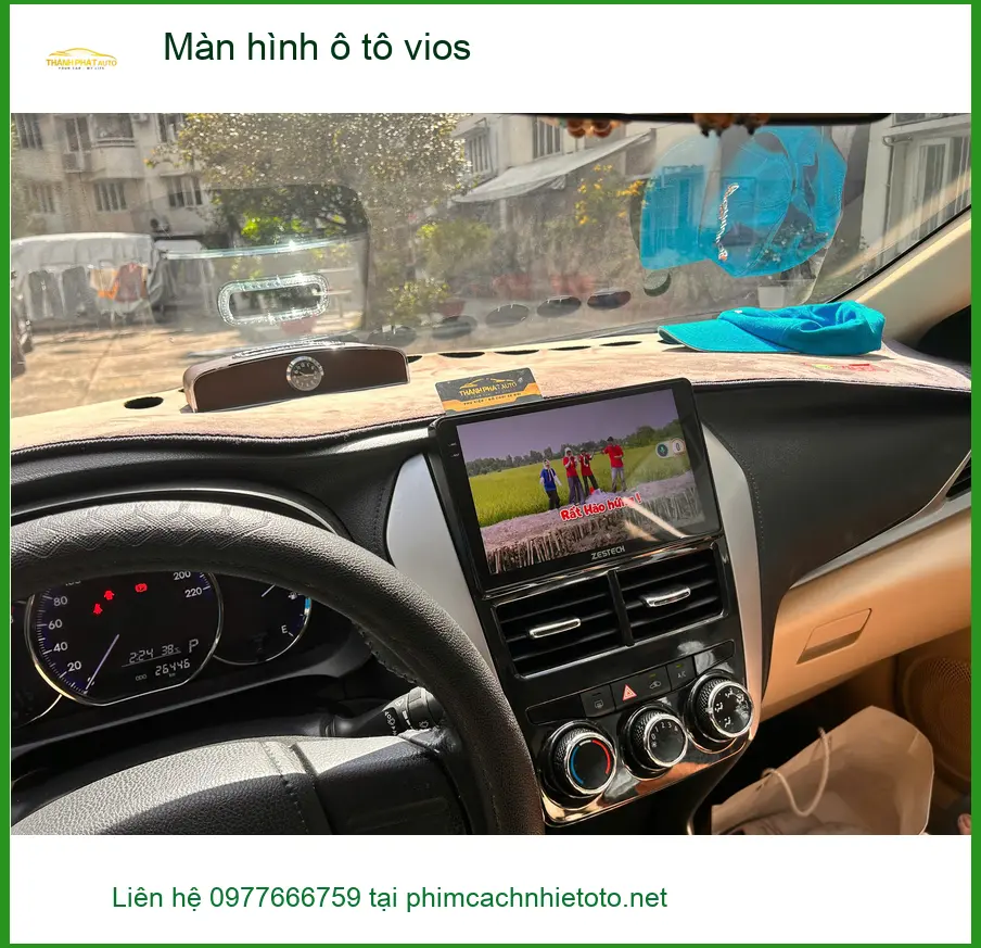 Anh Khải lắp màn hình ô tô Vios tại Quận 2 để có trải nghiệm lái xe hiện đại ảnh thực tế 2